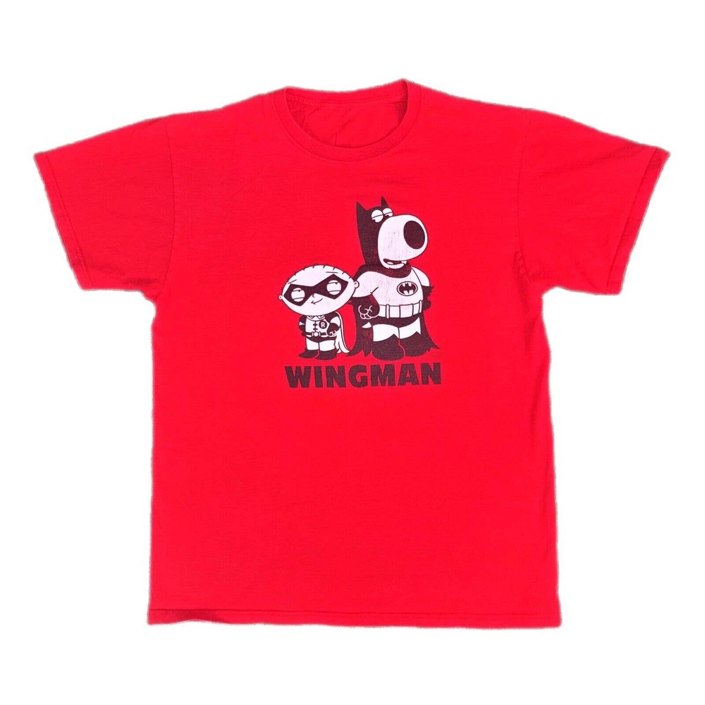 Family Guy Stewie Brian Wingman T Shirt FOX Television TV Show Batman Tee Medium